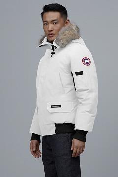 Chamarras Canada Goose Hombre Mexico - PBI Chilliwack Chaqueta De Bombardero Blancos NT1295704